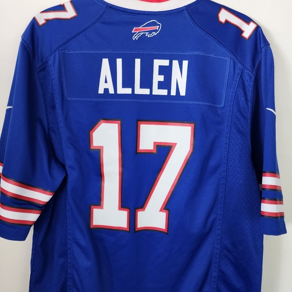 Buffalo Bills Nike Blue NFL Jersey Josh Allen 17 Blue Home Size Medium - Picture 8 of 9